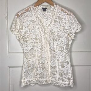 ANN TAYLOR Lace Blouse